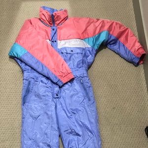 1980s women’s ski suit, snow suit onesie, M/L 10